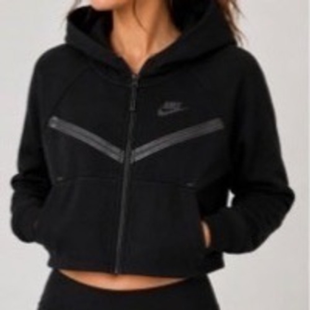 Nike Tech Fleece Full Zip Hoodie Black Plus Size 1X BV3342-010